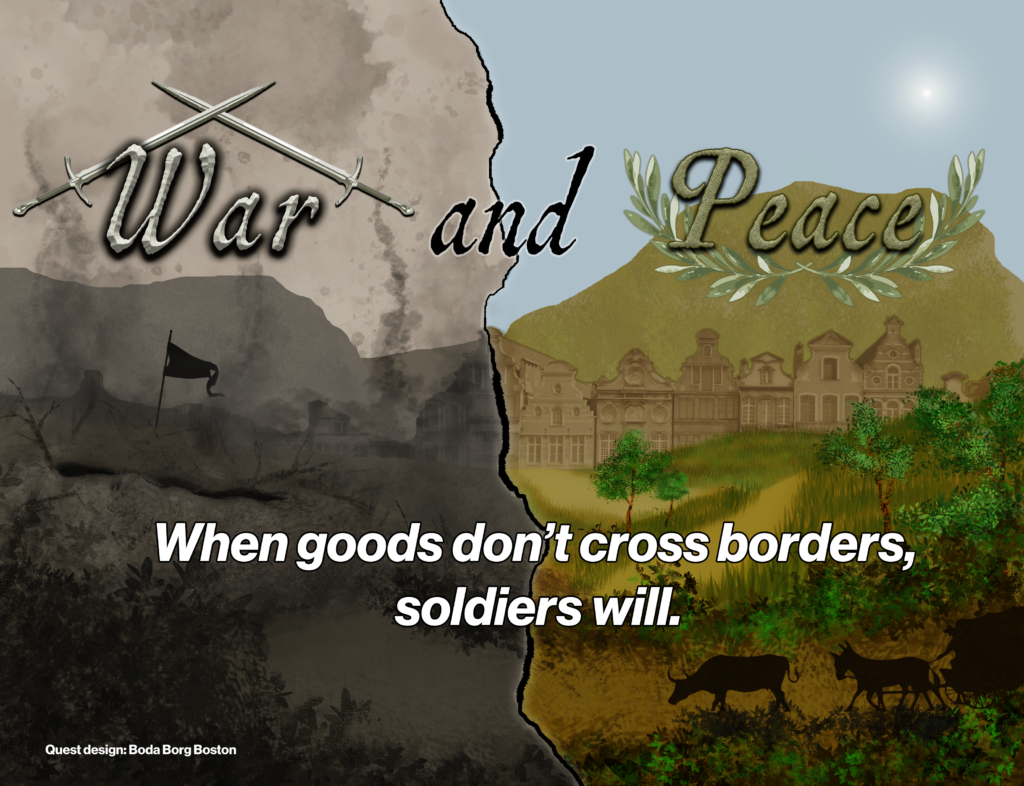 War and peace poster