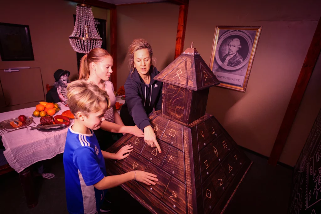 Group with a tiny pyramid